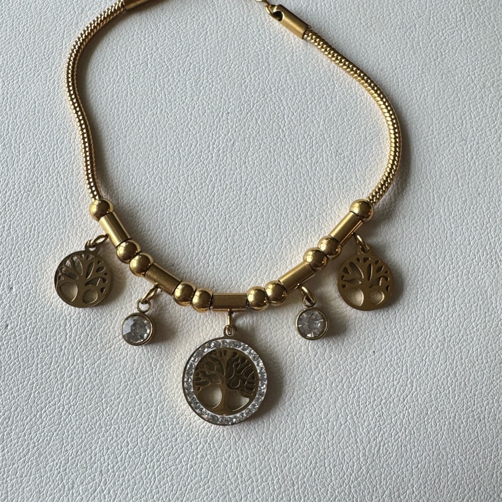 Elegant Gold Tree of Life Necklace - Picture 6 of 9